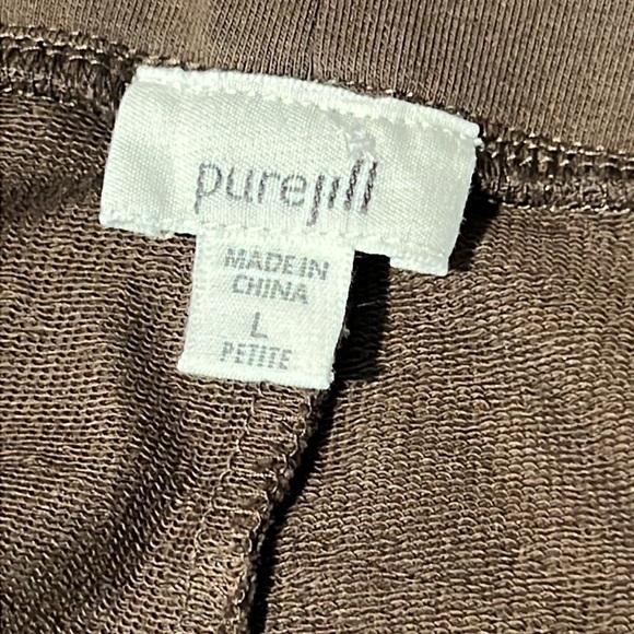 Purejill Womens Pima Cotten Blend Wide leg Capri Pants Size Large - Picture 9 of 12